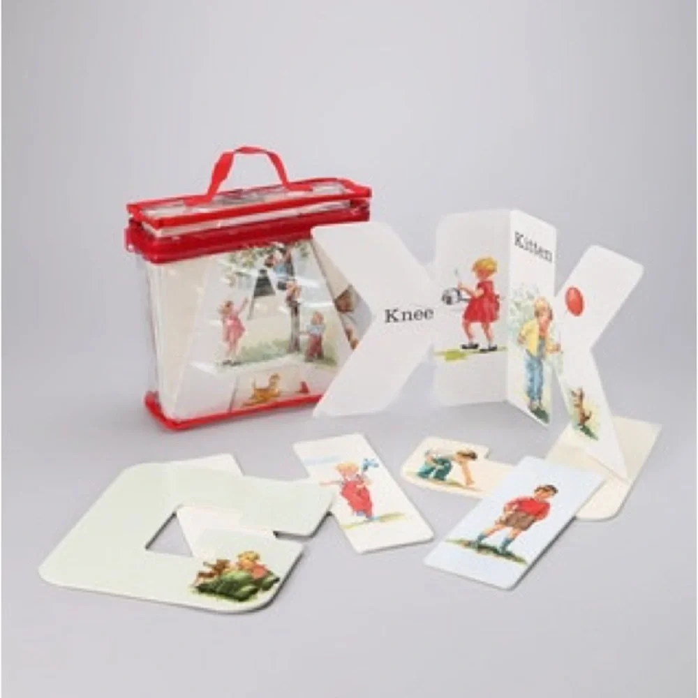 VINTAGE Dick and Jane ABC Alphabet Letters Flip Books